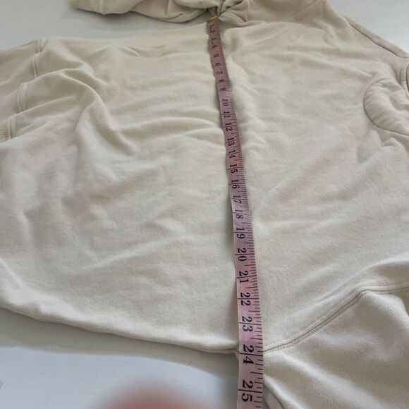 American Eagle Blondie Oversized Crewneck Sweatshirt Cream Pink XS - Picture 6 of 11